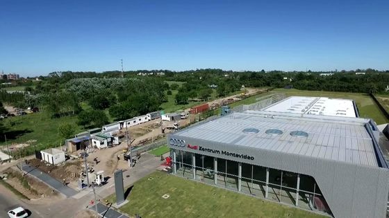 Geverfde staalconstructie tentoonstellingshal OEM auto tentoonstellingshal