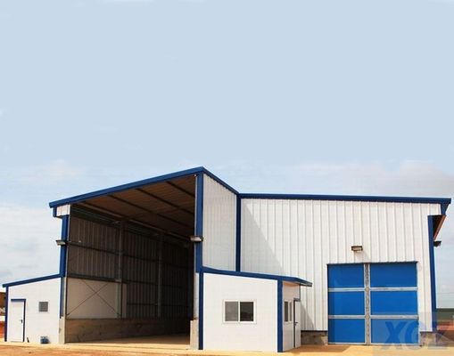 Geverfde staalhanger industriële voorgefabriceerde opslagplaats