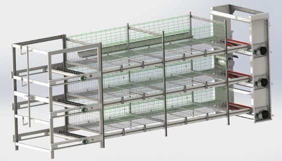 Staal frame ei laag kippenkooi OEM kippen eieren leggen kooi