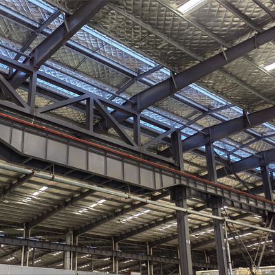 Q355 Lichte staalconstructie magazijn geprefabriceerd gelast gebouw