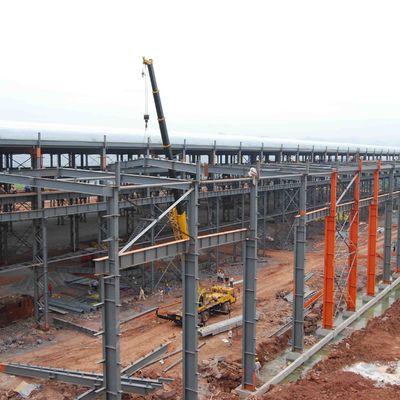Voorgefabriceerde lichtstaalconstructie magazijngebouw afneembare waterdicht