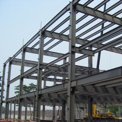 Commercieel voorgefabriceerd magazijngebouw gegalvaniseerde staalconstructie