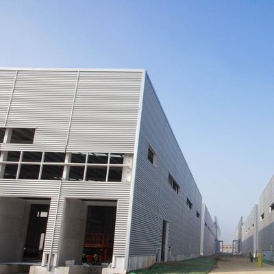 Geverfd staalbalk magazijn Prefab staal magazijn gebouwen CE-certificaat