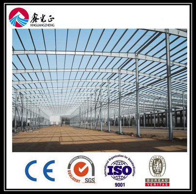 Windbestendige industriële geprefabriceerde gebouwen Staalstructuur Aluminiumlegeringsraam