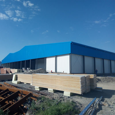 Verwerking van keramische tegels Prefabricated Steel Structure Building Workshop