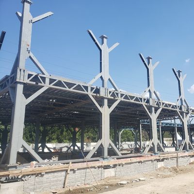 Q355B Staalframe Meerdere verdiepingen Staalconstructie kantoorgebouw