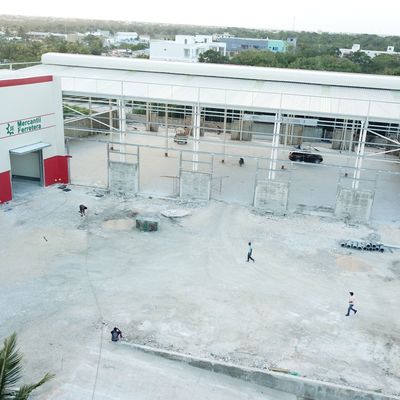 Hot Dip Galvanised Prefab Warehouse Building Large Span BV-certificering