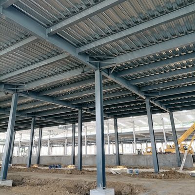 Q355B Prefabricated Steel Construction Prefab Steel Warehouse Buildings