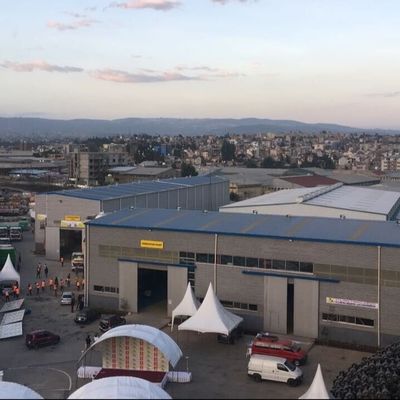 Q355B Prefabricated Steel Construction Prefab Steel Warehouse Buildings