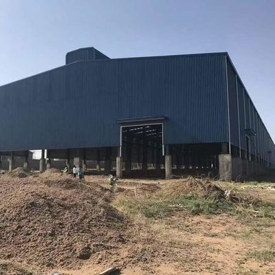 CE Prefab Warehouse Building gegalvaniseerd economisch gelast H-type staal