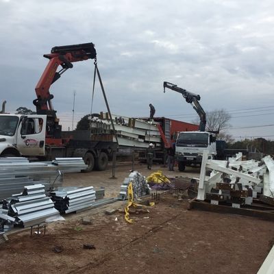 Galvanisatie van geschilderde staalconstructies Werkplaats Voorafgebouwde staalwerkplaats Gebouw