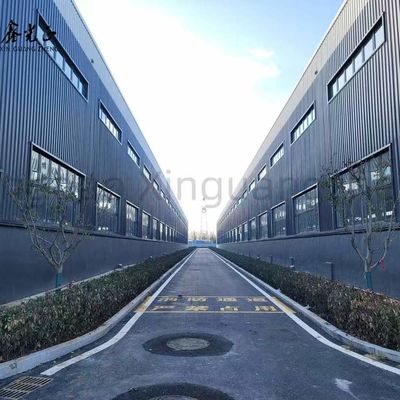 PVC-ruit voorgefabriceerd magazijn Gebouw Gelast staalconstructie magazijn OEM