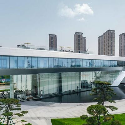 SGS Steel Frame Office Buildings Q235B Sea View Metal Frame Buildings