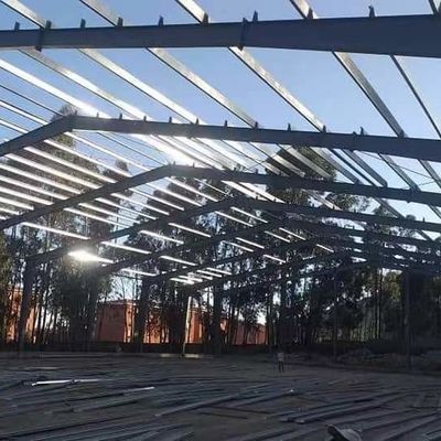 Op maat gemaakte bouw Prefabricated Steel Structure Warehouse met brandwerend paneel
