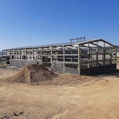 Op maat gemaakte bouw Prefabricated Steel Structure Warehouse met brandwerend paneel