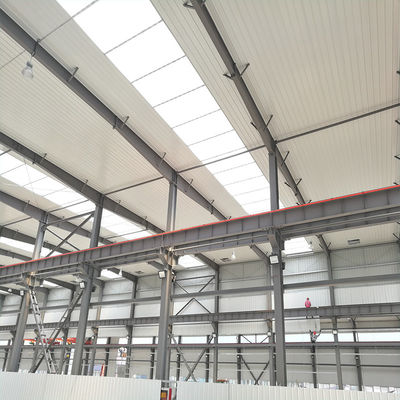 Q235 Staalconstructie Gebouw Roestvrije verf Voorgefabriceerd metalen frame