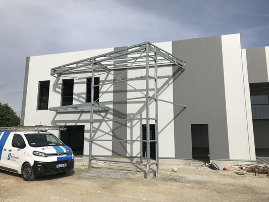 Gegalvaniseerde metalen gebouwen Werkplaats Staalstructuur ISO-certificaat