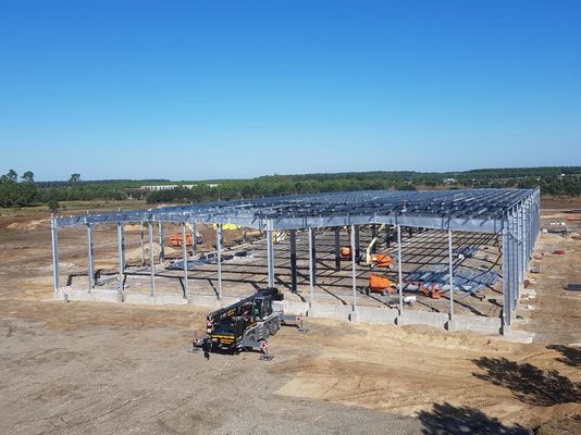 Gegalvaniseerde metalen gebouwen Werkplaats Staalstructuur ISO-certificaat