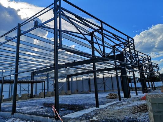 Gegalvaniseerde metalen gebouwen Werkplaats Staalstructuur ISO-certificaat