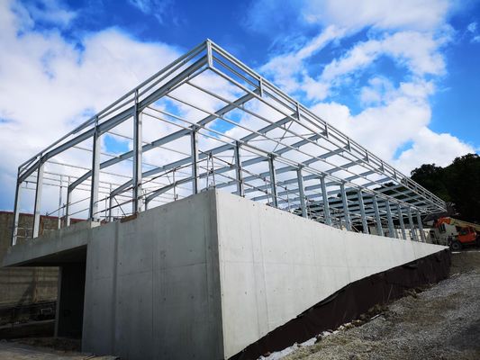 Gegalvaniseerde metalen gebouwen Werkplaats Staalstructuur ISO-certificaat
