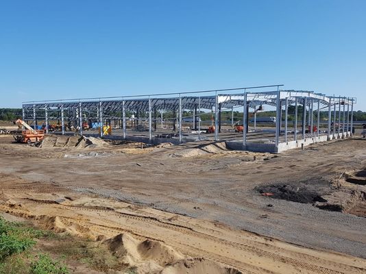 Gegalvaniseerde metalen gebouwen Werkplaats Staalstructuur ISO-certificaat