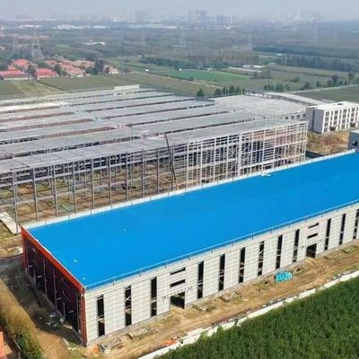Korrosiebestendig geprefabriceerd metaalafvalgebouw OEM Met portaalframe