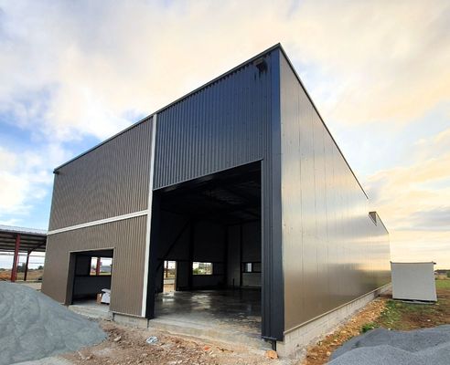 Staalconstructie Hangar Voorafgebouwd warmgewalst gegalvaniseerd magazijn Gebouw Schuur