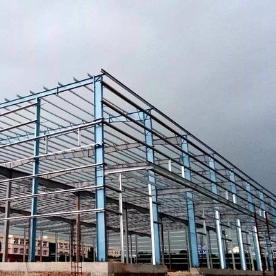 PVDF/PTFE/PVC bedekte staalconstructie Werkplaatsgebouw met kraanophefcapaciteit
