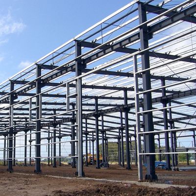 Eco Friendly Steel Workshop Structure met hoek staal kniebeugel