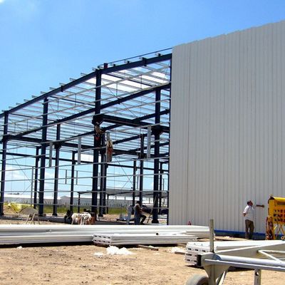 Eco Friendly Steel Workshop Structure met hoek staal kniebeugel