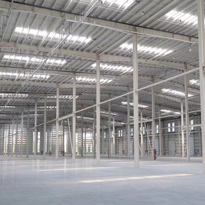 Lange span 5-16mm flensstaalstructuur magazijngebouw met lagere arbeidskosten