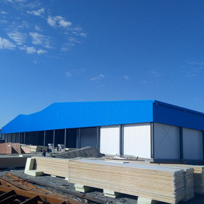 Op maat gemaakte bouwwerkplaats voor geprefabriceerde staalconstructies met brandwerend paneel