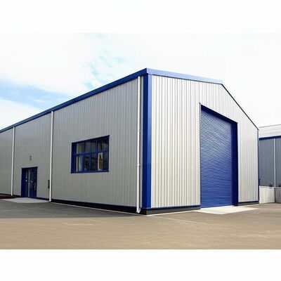 Flange Thickness 5 to 16mm Steel Structure Building Built from Carbon Steel Raw Material Featuring Sliding Door or Rolling Door for Commercial