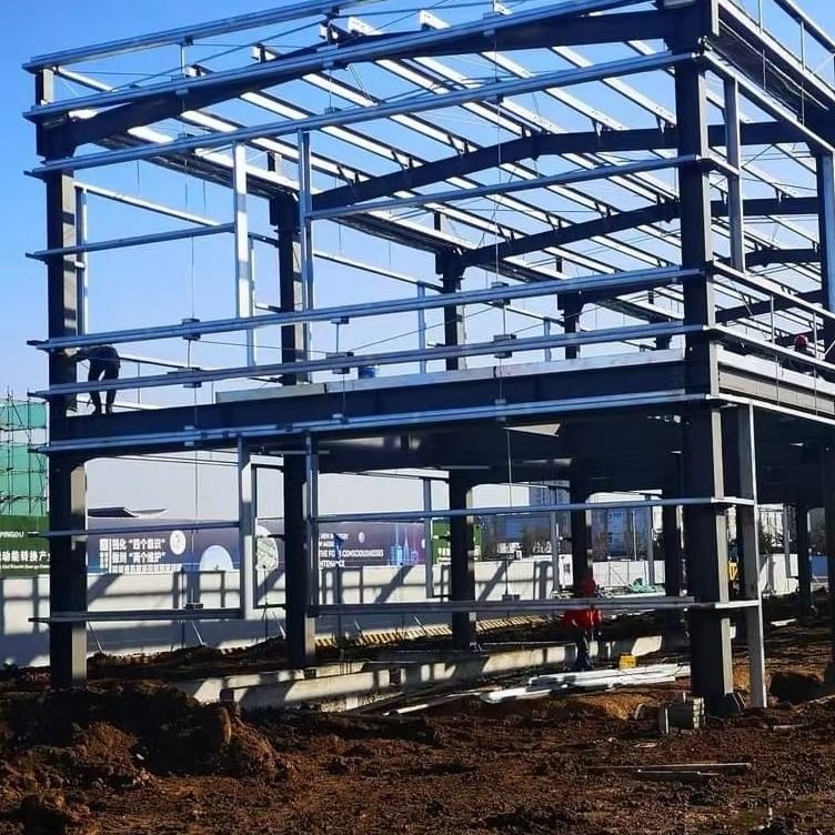 ISO Staalconstructie Werkplaats EPS-paneel Voorafgebouwde staalconstructie H-vormig