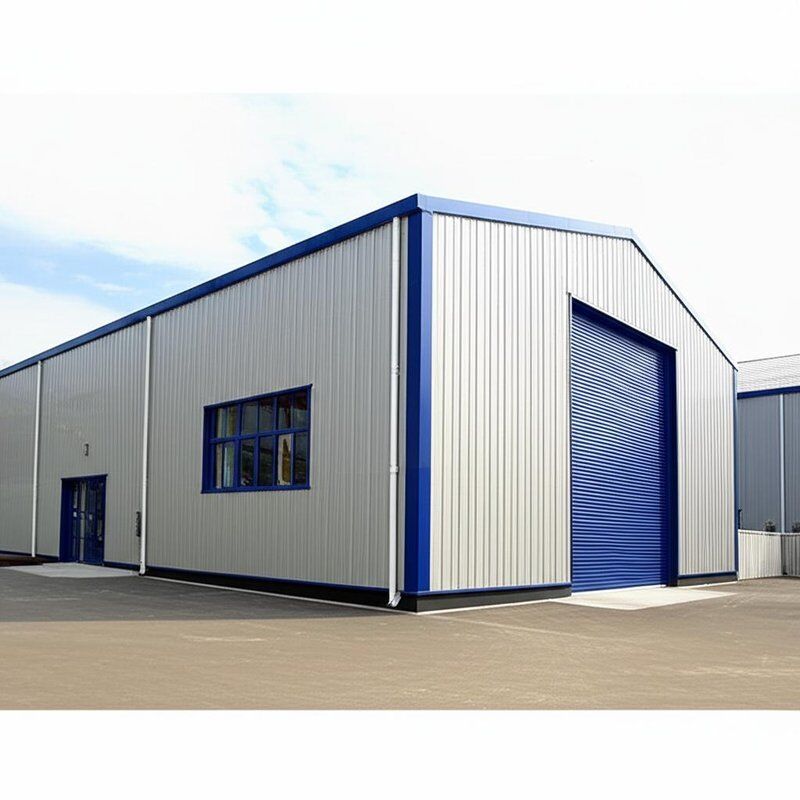Flange Thickness 5 to 16mm Steel Structure Building Built from Carbon Steel Raw Material Featuring Sliding Door or Rolling Door for Commercial