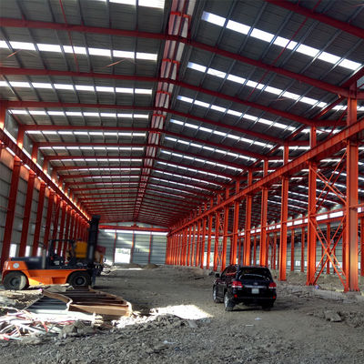 Sandwichpaneel Lichte staalstructuur Warehouse Hot DIP gegalvaniseerd