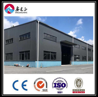 Windbestendige industriële geprefabriceerde gebouwen Staalstructuur Aluminiumlegeringsraam