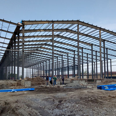 Verwerking van keramische tegels Prefabricated Steel Structure Building Workshop