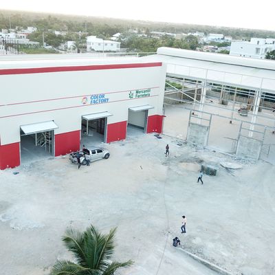 Hot Dip Galvanised Prefab Warehouse Building Large Span BV-certificering