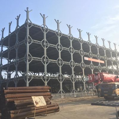 Aardbevingsbestendige geprefabriceerde metalen gebouwen staalstructuur OEM