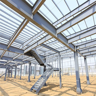 Hot Dip gegalvaniseerd geprefabriceerde staalconstructie magazijn geheel huis systeem fabriek gebouw