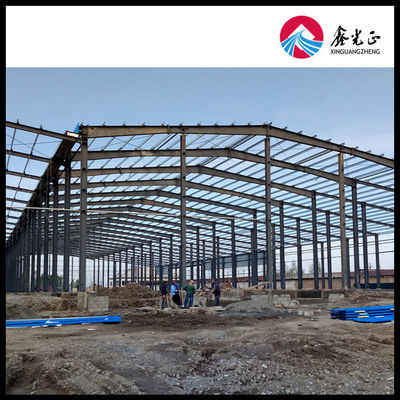 Verpakking en aardbeving tegen 7-9 Grade prefab metalen magazijn met Sandwich Panel staalplaat