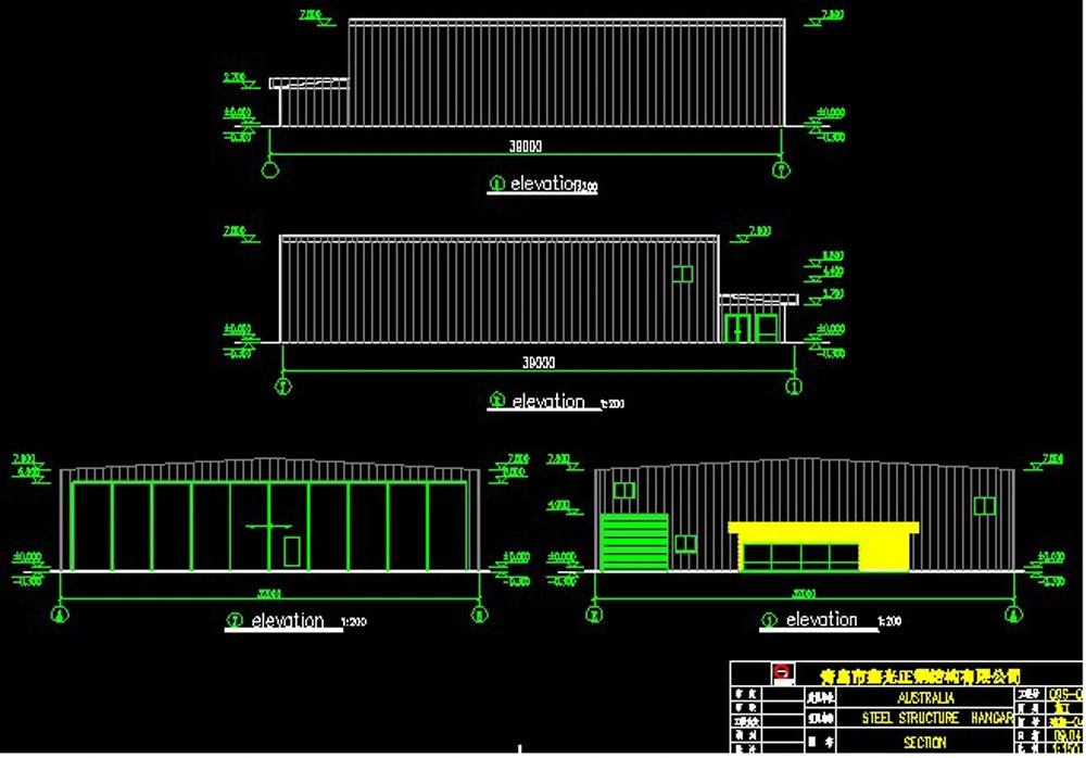 ODM Staal geprefabriceerde huizen Sandwichpaneel Geprefabriceerde metalen gebouwen 3