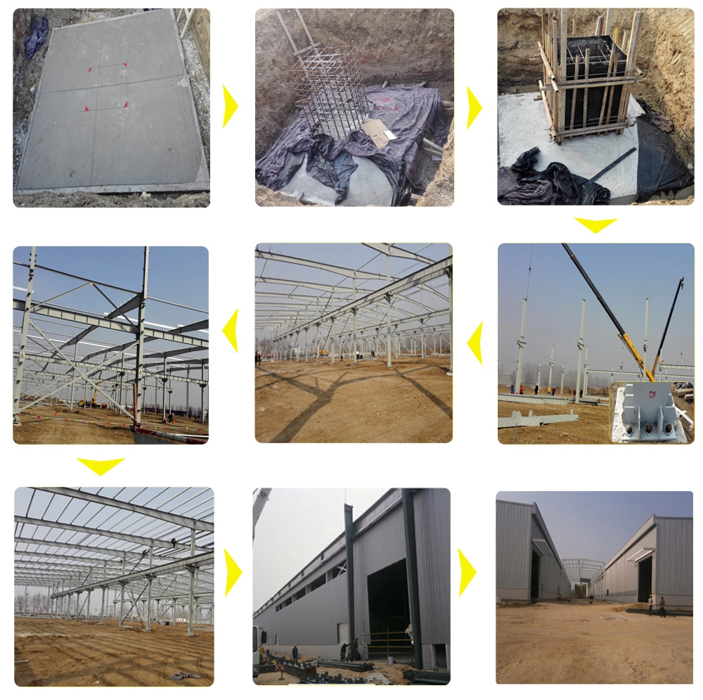 Q235 Werkplaats voor staalconstructies Prefab metalen magazijn SGS-certificaat 9