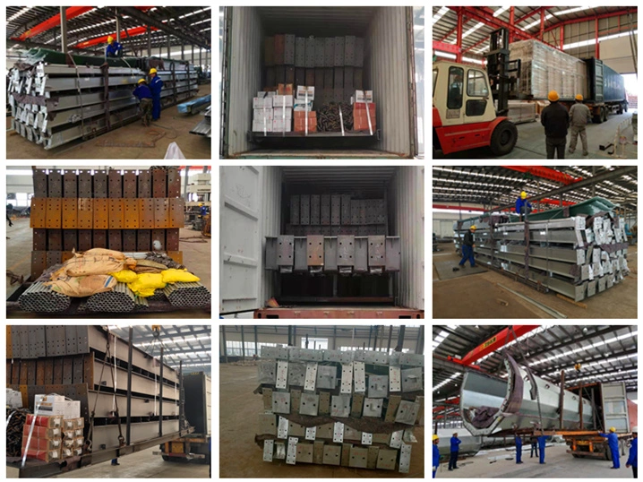 Gegalvaniseerde metalen gebouwen Werkplaats Staalstructuur ISO-certificaat 5