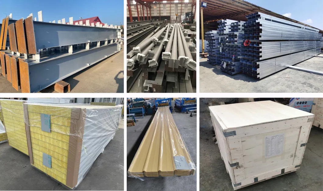Goedkoop Prefabricated Workshop Prefab Steel Structure Hangar Storage Warehouse Metalen gebouw 3